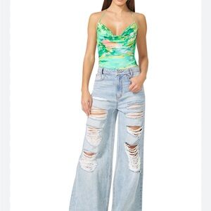 AFRM Alayna cowl neck body suit